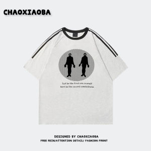 Áo Thun Nam Tay Ngắn Cotton Nguyên Chất Mùa Hè Dáng Rộng in Họa Tiết Thời Trang Cổ Tròn Chống Khuẩn Thiết Kế Mỹ