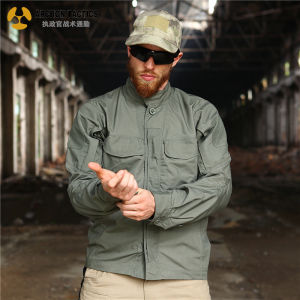 Archon Scout Outdoor Long Sleeve Tactical Shirt Mens Waterproof Military Fan Multi-Pocket Shirt Camouflage Coat Jacket