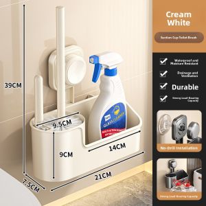 WEIMEIYUAN | New Wall-mounted No-drilling Toilet Brush Set