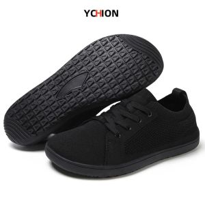 Ychion ngoài trời mùa hè đi chân trần Giày chạy bộ đế bệt Giày mũi rộng của anh cỡ lớn Giày đi bộ đường dài đơn giản Giày thể thao nam và nữ 46 47 48