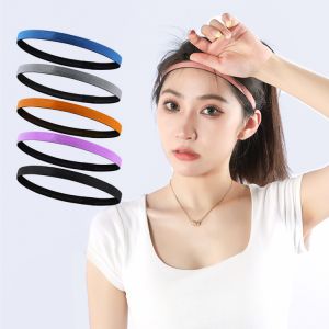 JBA Head สายรัดกันเหงื่อยืดหยุ่นแผ่นกันลื่นระบายอากาศน้ำหนักเบา1ชิ้นสายกีฬากันเหงื่อสีสันสดใส