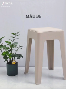 Ghế Đôn Bọc Đệm TM10 Chất Liệu Nhựa PP Nguyên Sinh Bền Bỉ Lớp Đệm Được Nhập Khẩu Êm Ái
