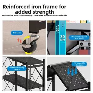 Folding Space-saving Kitchen Shelf