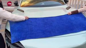 AUTOBIGHT 160×60cm 400gsm Extra Large Microfiber Car Cleaning Towel High Water Absorption Thick Soft Special Towel Car Washing