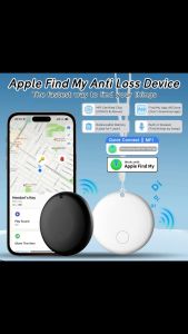 Smart Bluetooth GPS Tracker Works With iPhone Find My App (iOS only) Mini Anti-lost Alarm Tracker Key Finder Child Bag Luggage Pet Wallet Finder Finder Locator for Keys Smart Tag Waterproof Replaceable Battery.