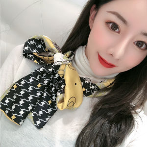 Khăn Choàng Nữ Phong Cách Hàn Quốc Trang Trí Dài Mỏng Đa Năng Mùa Xuân Đầu Xuân Bảo Vệ Cổ Trang Trí Đi Bộ Đường Phố