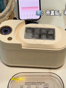 Mini Ice Maker Machine Portable 8 Cubes in 10 Minutes Compact for Small Space Tabletop Use in Dorm Office Bedroom