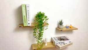 Kệ Sách Gắn Tường Decor Thanh Ngang FB45 FIVO Hiện Đại Tặng Kèm Phụ Kiện Dễ Dàng Lắp Ráp