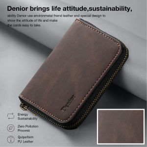 Denior Magnetic card case for all Magsafe functions PU leather card case