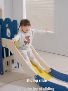 Slide for Kids Playground Slide Swing Set with Basketball Hoop & Telescope | Indoor & Outdoor Climber Slide | Multi-Functional Toy for Toddlers | Safe & Sturdy for Boys Girls 2-6 Years