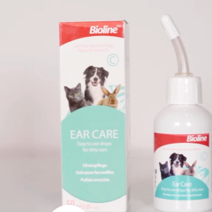3in1 Dorrikey Pet Ear Hair Removal Pet Hair Plucking Powder + Ear Cleaning Tweezers + Bioline Ear Care 50ml