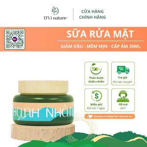 Sữa rửa mặt hạnh nhân D’Vi nature giúp triệt nhờn tuần hoàn bã nhờn sạch sâu lỗ chân lông không bọt từ thảo dược