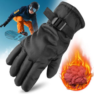 【♡Lovely girls house♡】Waterproof Winter Touch Screen Fleece Gloves Non-slip Warm Glove Full Finger Bicycle Outdoor Sports Gloves