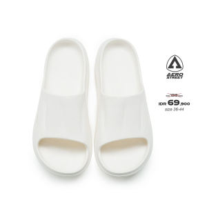 Aerostreet 36-44 Sandal Cushion Flow Natural Sandal Selop B1AAA