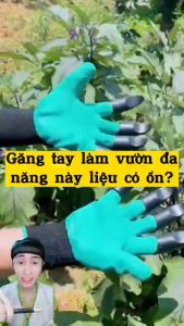 Bao Tay Làm Vườn Đa Năng Có Móng 1 Cặp 2 Bao Tay