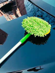 🍀ไม้ถูรถสีเขียว🍀 ไม้ถูพื้น หัวม็อบ เช็ดรถอเนกประสงค์ ความยาวสามารถปรับได้ ไม้ม็อบไมโครไฟเบอร์ (พร้อมส่งจากไทย) chenille คุณภาพสูง หรูหรา หนา นุ่ม ซึมซับได้ดี