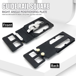 Woodworking Guide Rail Square Right Angle Positioning Plate Match TS55/TS75 Slide Rails Compatible with Festool/Makita/Milwaukee