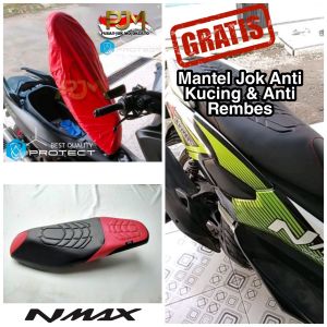 Kulit Jok Motor N-MAX Variasi Model Enmore Pres Cakar Gratis Sarung Jok Anti Cakar Kucing dan Anti Rembes