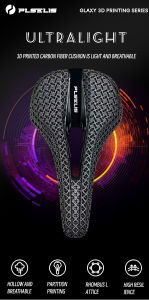 Plselis bicycle carbon saddle 3D printing saddle 245*150mm ultra-light wear-resistant road bike racing saddle cushion accessorie