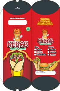 (100Pcs)Kardus kebabKertas kebab evory 24x9 murah
