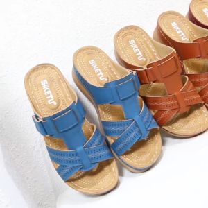 Dép nữ 5cm da xịn siêu êm sảng chảnh.