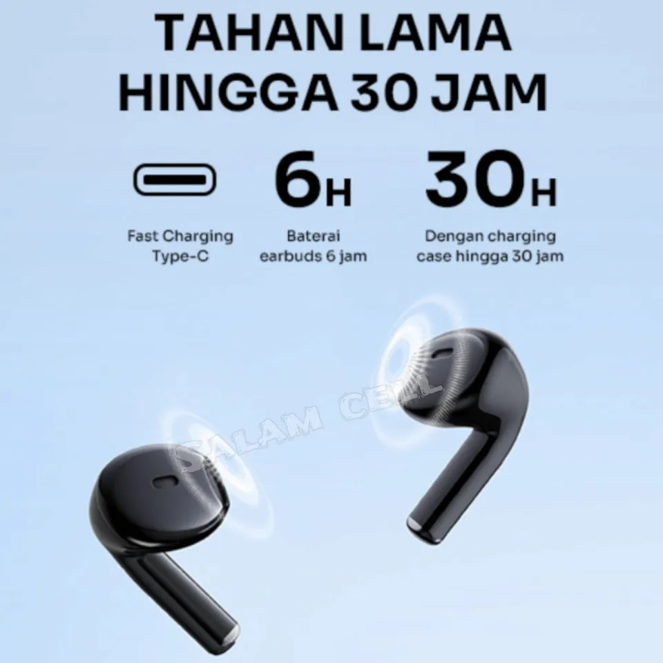 Headset Blutooth ROBOT TWS Flybuds T10S Semi In Ear Wireless