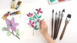 10Pcs Fuumuui Watercolor Brushes Professional Synthetic Squirrel Hair Brush Set Variety Shapes with Round Pointed Wide Flat Cats Tongue Dagger for Watercolor Acrylic Gouache Inks Painting