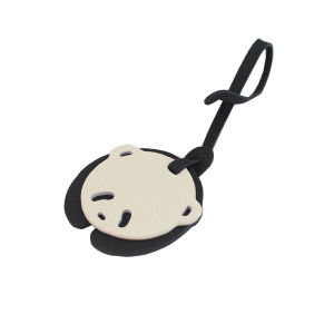 Misstic Tai Is Cute! First Layer Cowhide Handmade Creative Cute Panda Pendant Bag Ornaments
