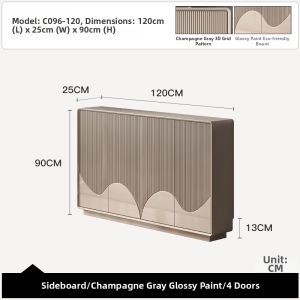 Sofa Back Support Thin Luxury Storage Cabinet 25cm