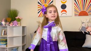 Moly LyLy Girls Traditional Kids Korean Hanbok Outfit Dress Costume