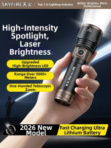 SKY FIRE | High Light Portable Charging Tactical Flashlight