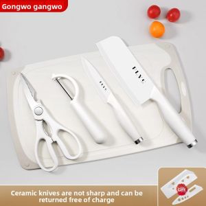 GANGWO | Ultra Sharp Ceramic Kitchen Knife for Women Meat Cutting & Baby Food Fruit Knife Set