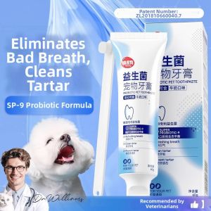 Edible Pet Toothpaste Teeth Cleaning Breath Freshening Stain Removal