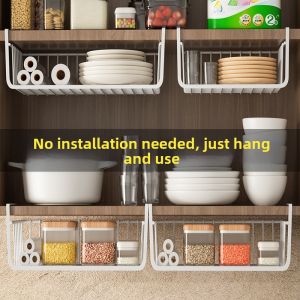 Wall Mount Storage Rack No Drilling Hanging Or Inverted Installation