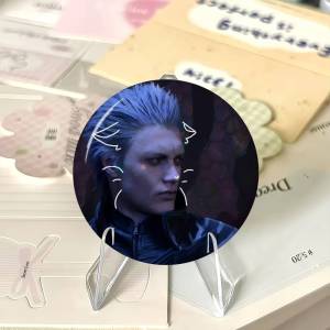Vergil D-Devil May C-Cry Badges Badge Metal Brooch For Bag Clothes Hat Decor Jewelry Accessories Gifts