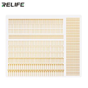 RELIFE RL-007GA 1400 Points Solder Pad Sheet High Conductivity Anti-break Welding Piece for Phone PCB Circuit Trace Repair