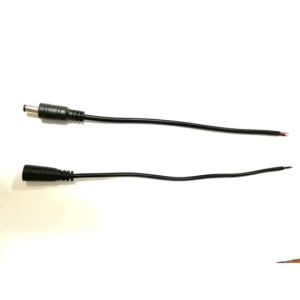 หัวแจ็ค 5.5 x2.1 mm ยาว 21cm ตัวผู้-ตัวเมีย สายแจ็ค DC