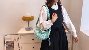 Moys Hanabi Nylon Shoulder Bag for Women Fashion Dumpling Bag