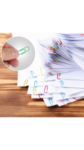 Snowman Vinyl Coated Colored Paper Clips 1 Box | Rust-Resistant Clips for Office School Home