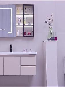 JOMOW | Smart Solid Wood Cream Style Bathroom Vanity and Sink Set