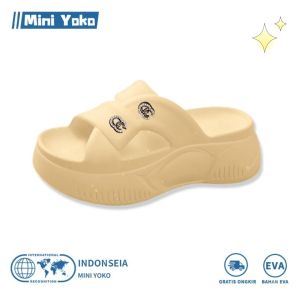Mini Yoko Sandal Jelly Wedges Wanita Kekinian Import Korea Sendal Wanita Platform Tinggi 5cm Sandal Wanita Fasion Terbaru