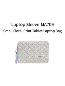 Cute Pink Floral Quilted Laptop Sleeve Bag Tablet Case for Dell HP Lenovo iPad 11 14 16 Inch Notebook Protective Pouch for Women