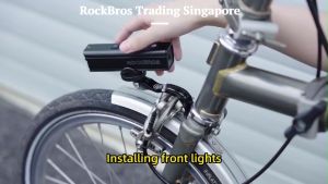 SG ROCKBROS fork light holder Folding Bicycle Front Fork Bracket GoPro Bracket Action Camera Front light Bracket trifold light holder trifold light holder Bicycle Accessories