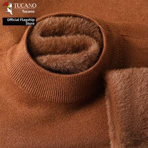 TUCANO | Warm Knitted Sweater for Men Thicker Half-High Collar