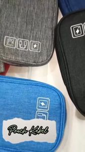 Pouch Power Bank Gadget Softcase Travel Organizer Pouch Kabel Pouch Hp