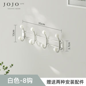 Double Row Iron Art Clothes Hook behind Door JOJOS L PD.shun Smooth Surface No Drilling Required for Furniture Use