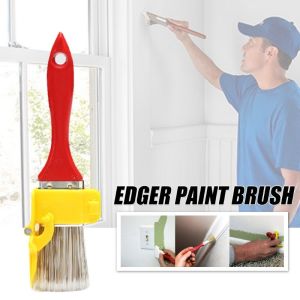 【High Quality+in Stock】Edger Paint Brush Durable Lightweight Clean Cut Painting Brush with Wood Handle DIY Tool for Frame Wall Ceiling Edges Edge Trimming Color Separation