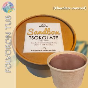 Tsokolate (Chocolate-covered) POLVORON Jar 170g • Tub 140g