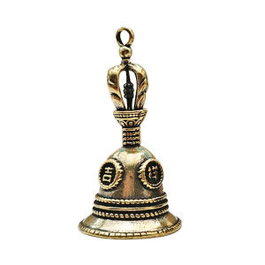 Masely Brass Bell Handicraft Vajra Bells Pendant Pure Copper Auspicious Copper Key Chain Gift