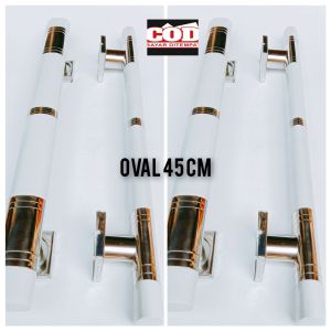 Gagang Pintu Rumah Minimalis Stainless Oval 45 cm 4 Pcs